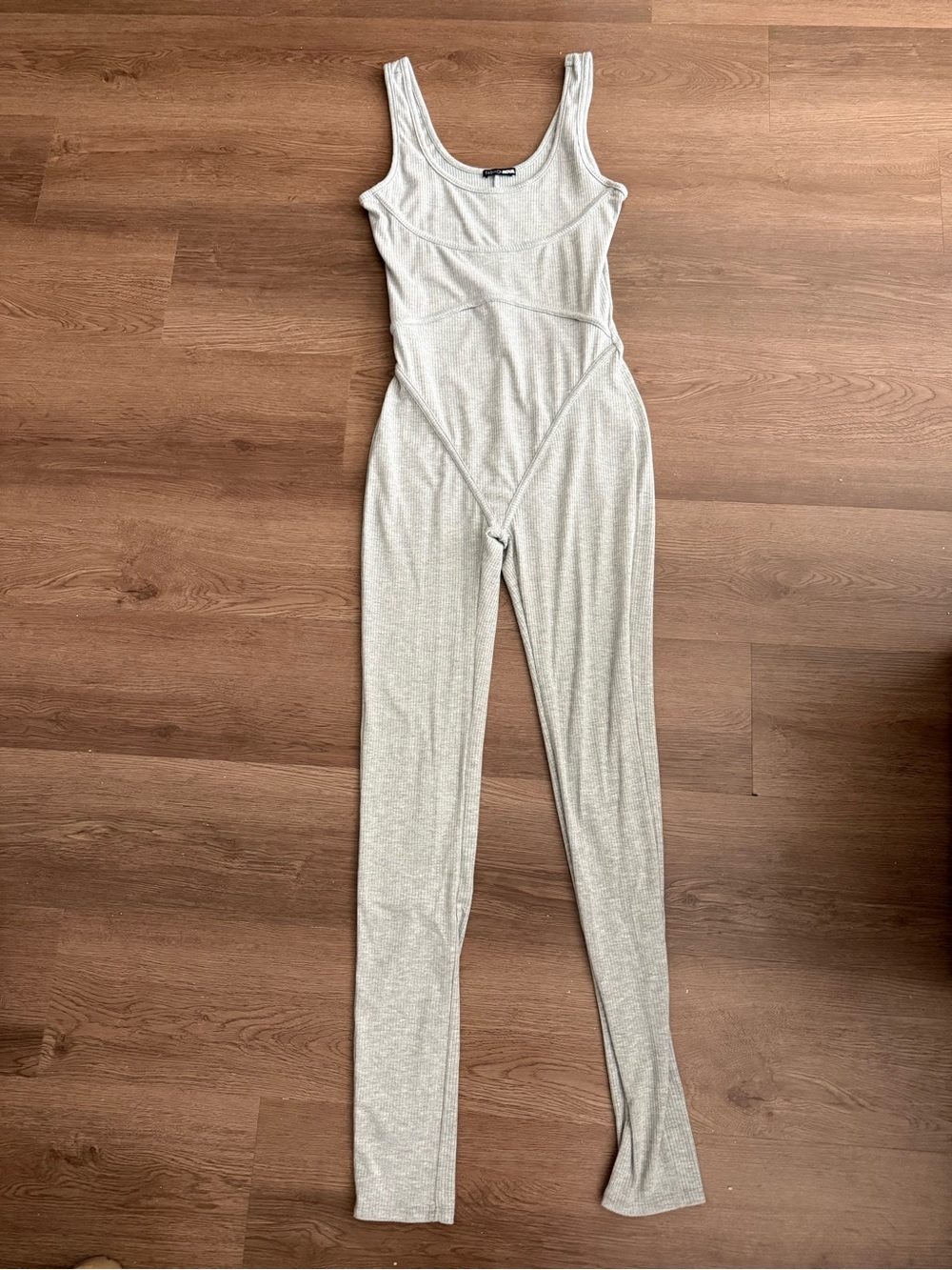Sleeveless Light Gray Jumpsuit - Fashion Nova
